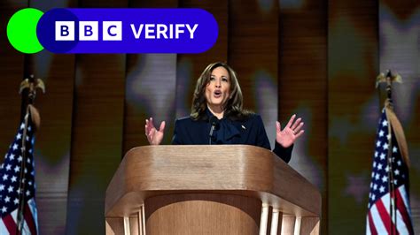 Kamala Harris convention speech fact checked .